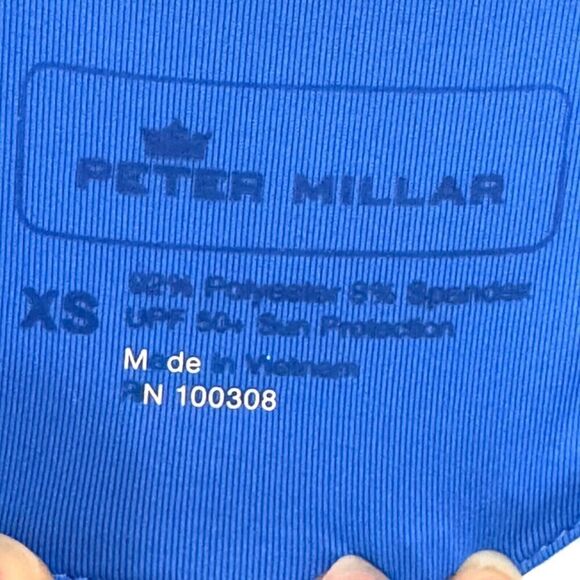 Peter Millar Women's Pullover Top Size XS 1/4 Zip Golf Cattley Floral UV - Picture 2 of 5